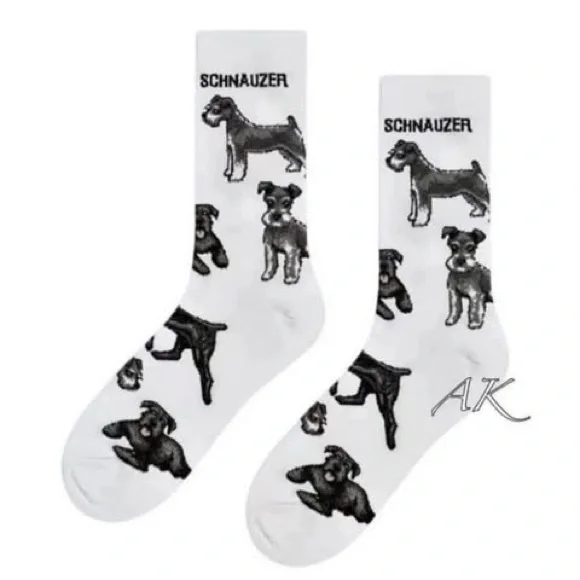Schnauzer Socks Crew Socks - Picture 1 of 1